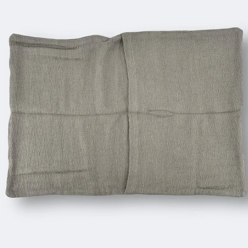 Restoration Hardware Textured Chevron Pillow Sham Lot Of Lumbar Size Fog